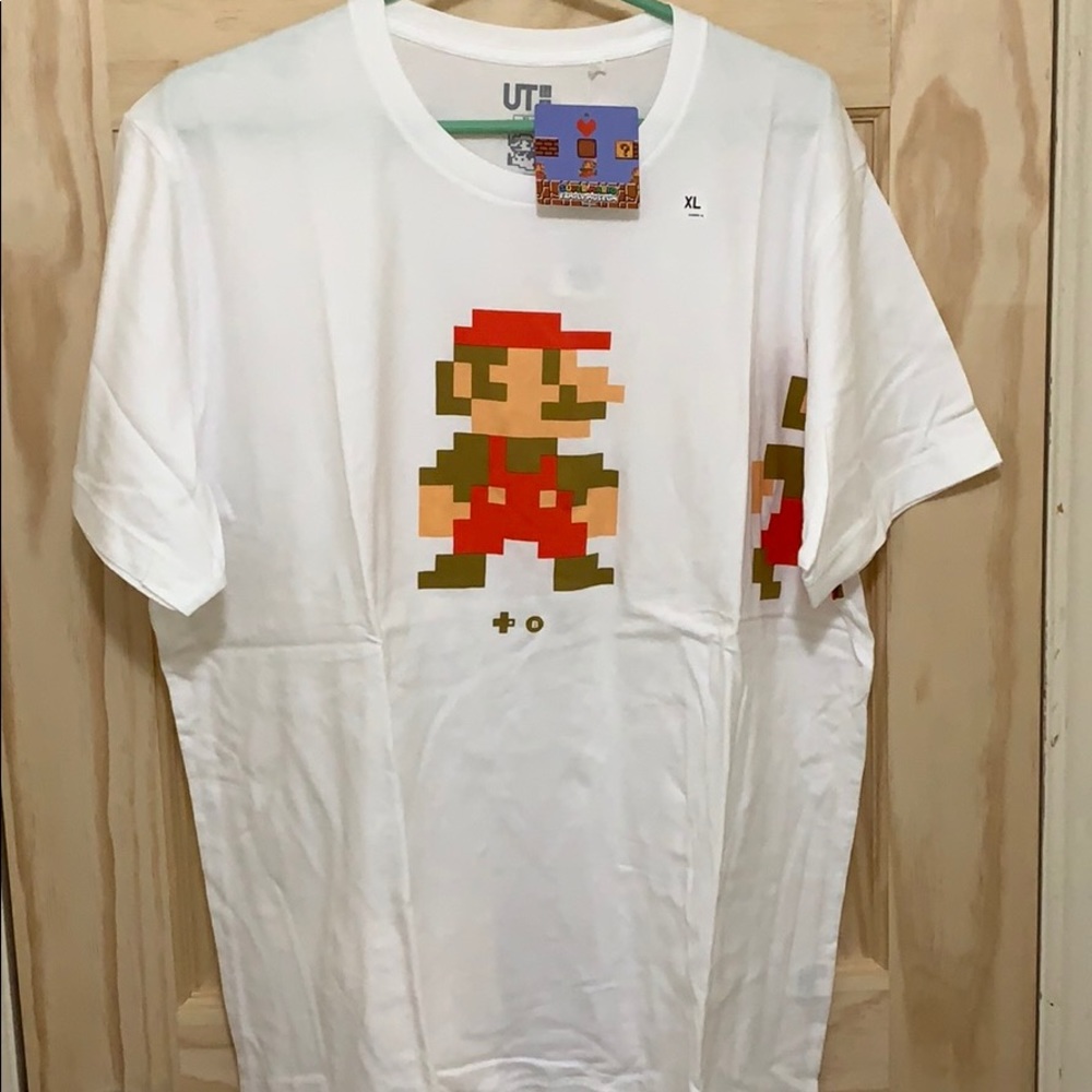 Super Mario 8 Bit Mario Nintendo Shirt